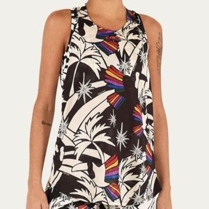 Farm Rio Toucan Print Sleeveless Top Size S